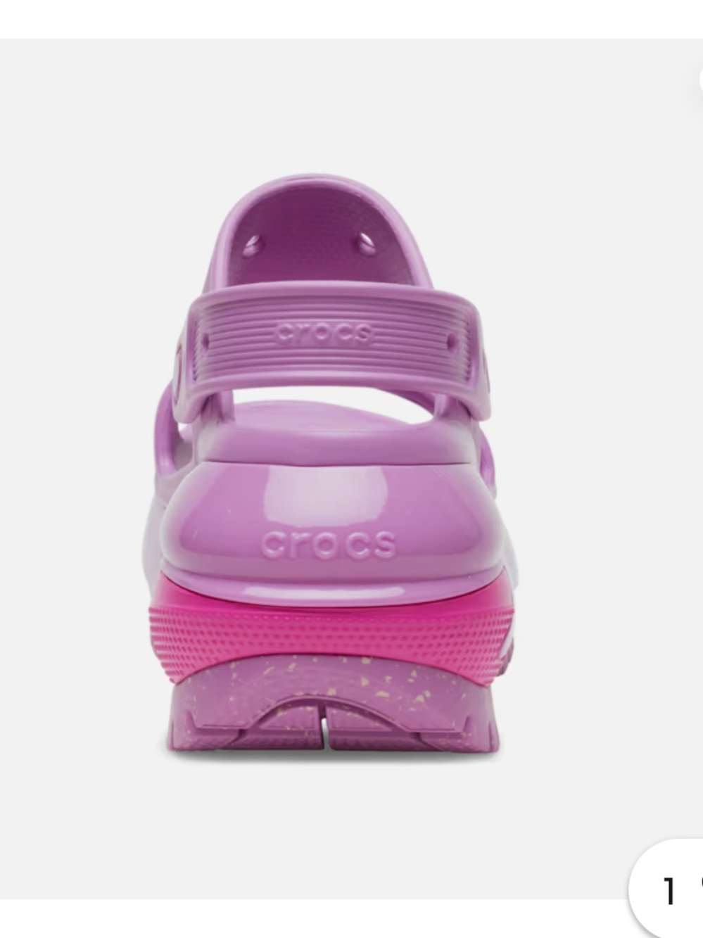 CROCS MEGA CRUSH Chunky Platform Sandal in Purple & Hot Pink. Women’s 8/Men’s 6 - Picture 5 of 16